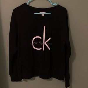 Calvin Klein Black Sweatshirt Womens